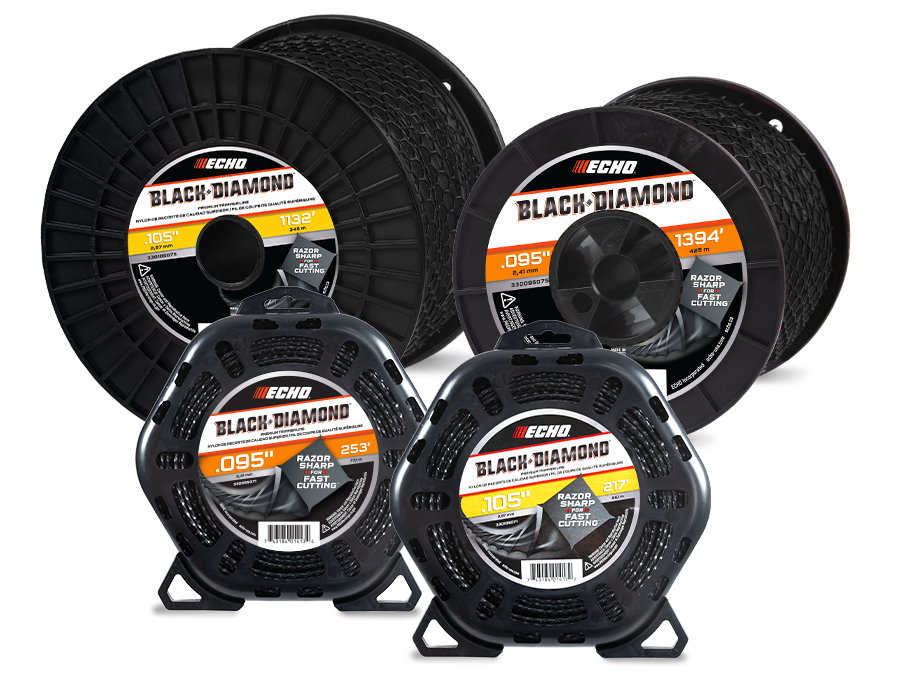 ECHO 1 LB DONUT .105 BLACK DIAMOND TRIMMER LINE